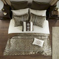 Queen 16 Piece Jacquard Comforter Set Y885891