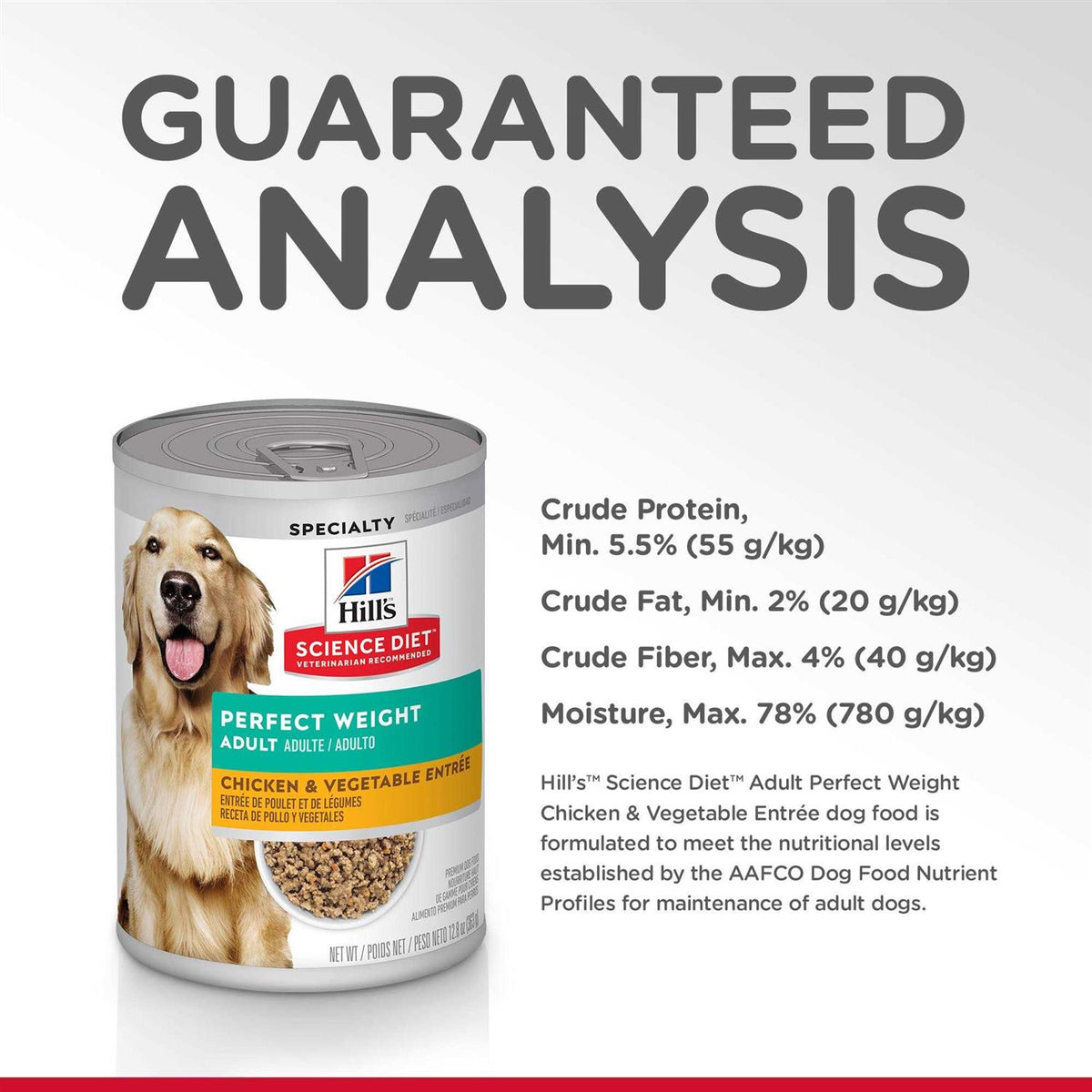 Adult Chicken & Vegetable Entree Canned Dog Food A3529