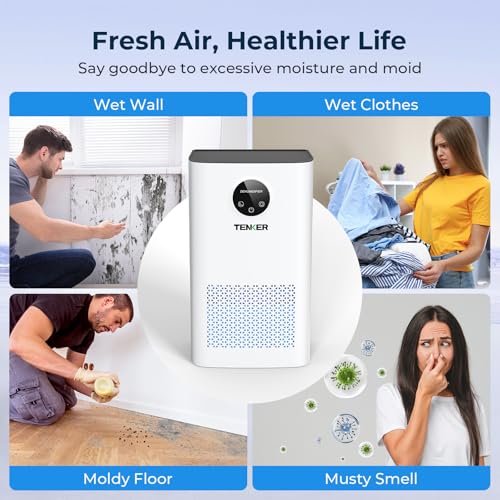 77 OZ Dehumidifier with Sleep Mode Auto Shut Off White G26605