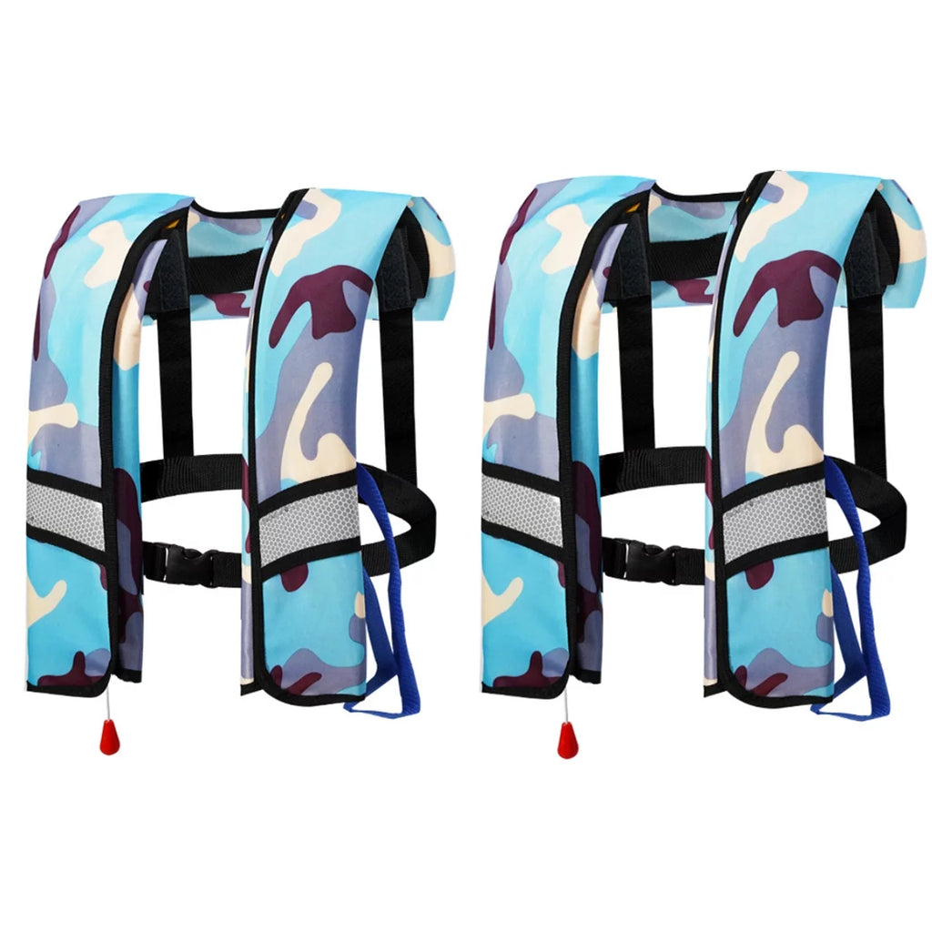 2 Pack Automatic Inflatable Life Jacket with Whistle F9756