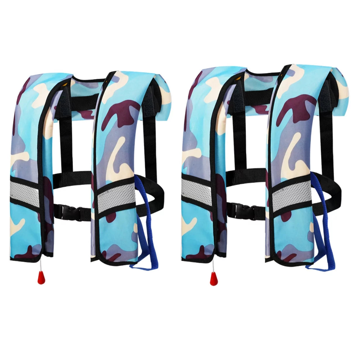 2 Pack Automatic Inflatable Life Jacket with Whistle F9756