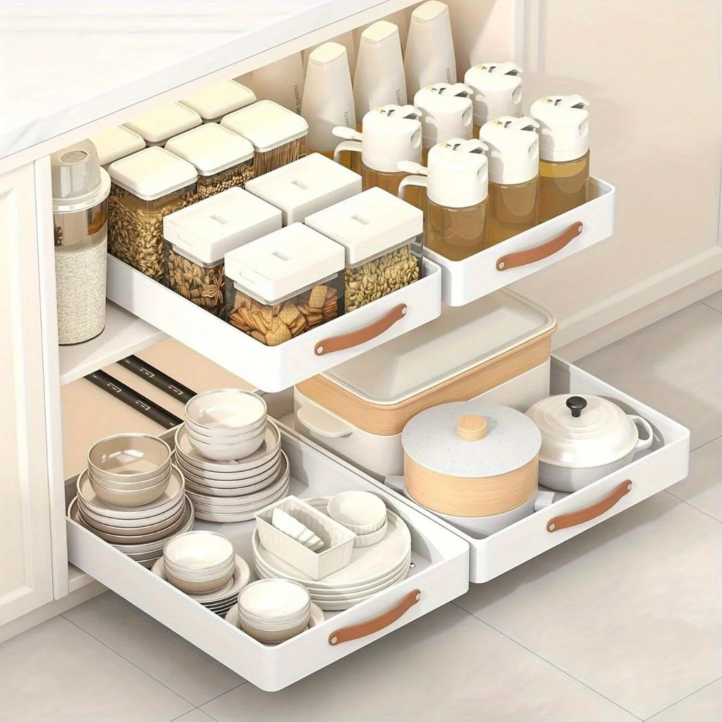 Heavy Duty Pull Out Cabinet Organizer Drawer Storage Shelf M280