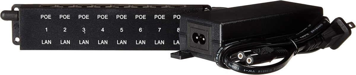 8 Port Passive PoE Injector with 48V 60W Power Supply W6058