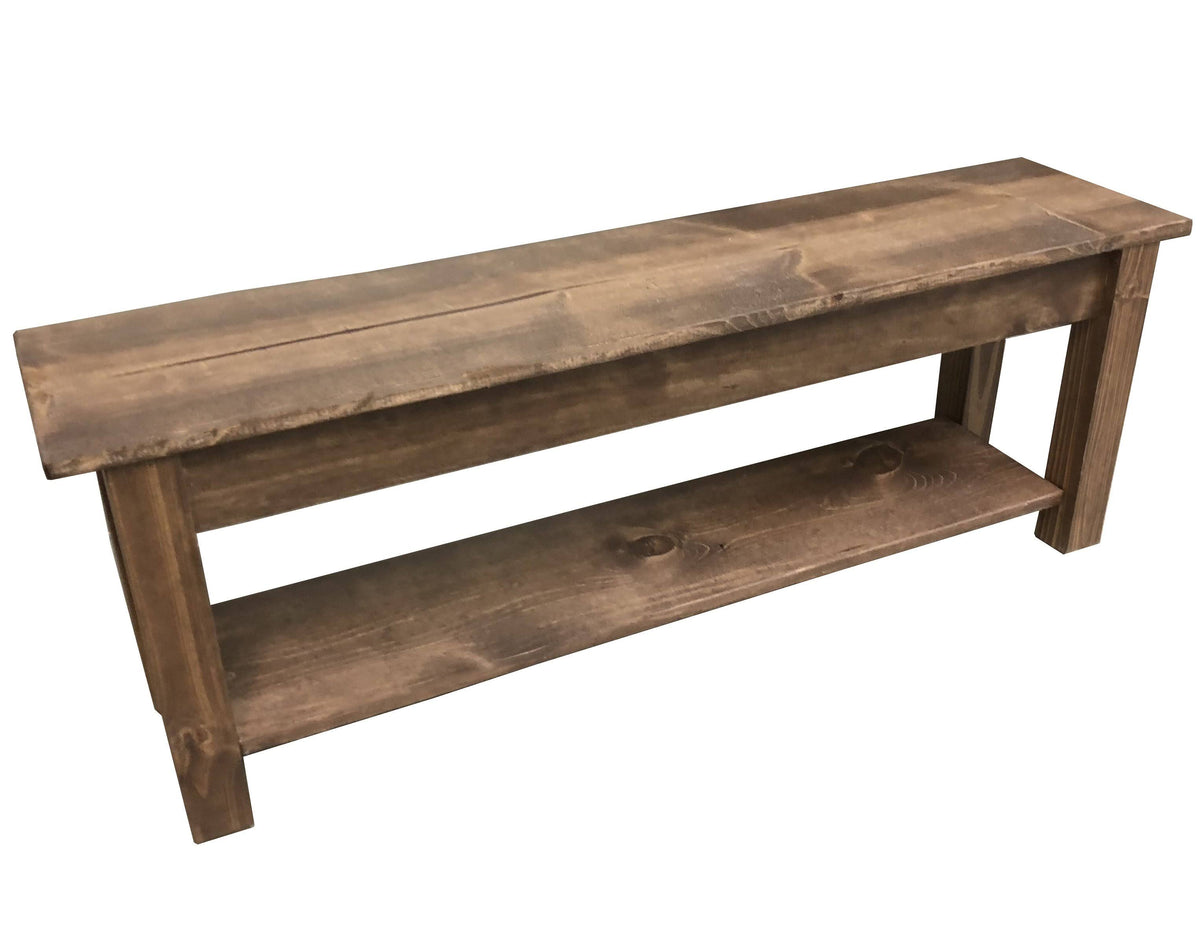 Bench with Shelf 72 Inches Z6375