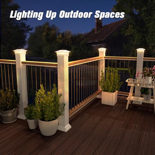 12 Pack Solar Post Cap Lights for 4x4 Posts O596174