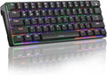 65% Bluetooth Mechanical Keyboard, RGB Backlit, Hot Swappable, Blue Switch X34644