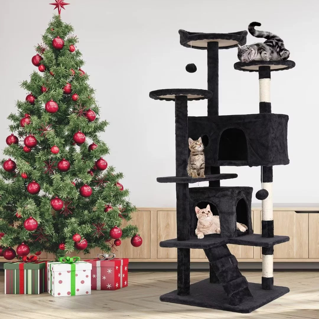 54 inch Dark Gray Cat Tree and Tower I571357