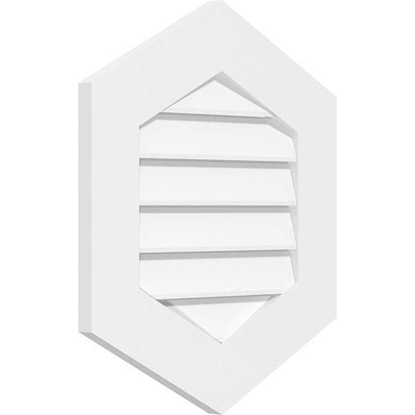 Vertical Peaked Surface Mount PVC Gable Vent K889346