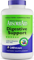 Digestive Support Enzyme Supplement, 240 Veggie Capsules V2662