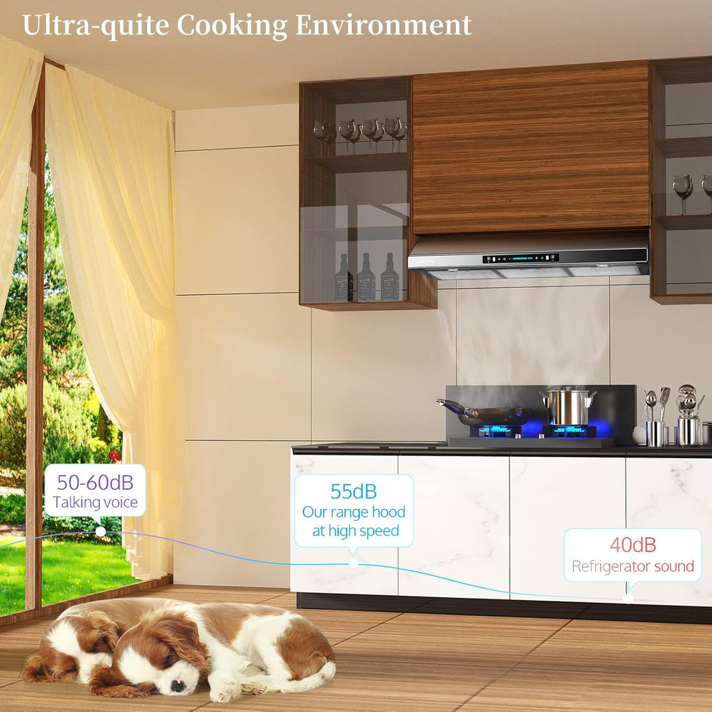 36 Inch Stainless Steel Under Cabinet Range Hood K9052