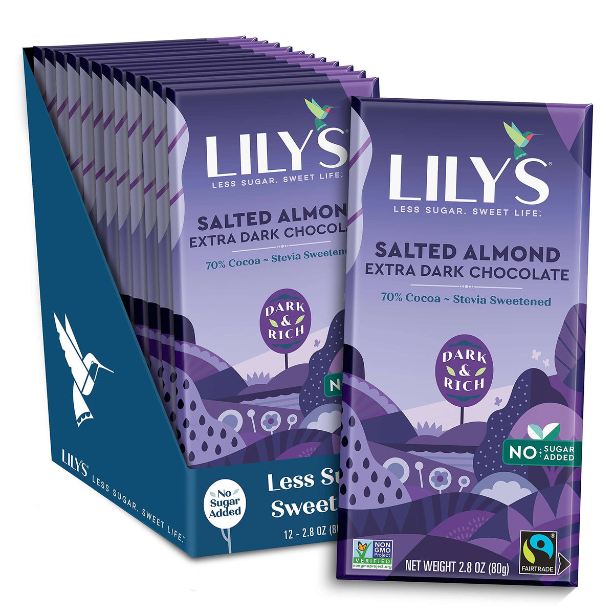 Salted Almond Dark Chocolate Bar Y20225