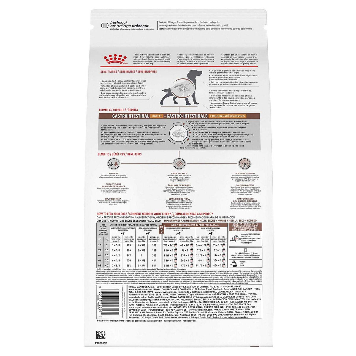 Veterinary Diet Gastrointestinal Low Fat Dry Dog Food C722866