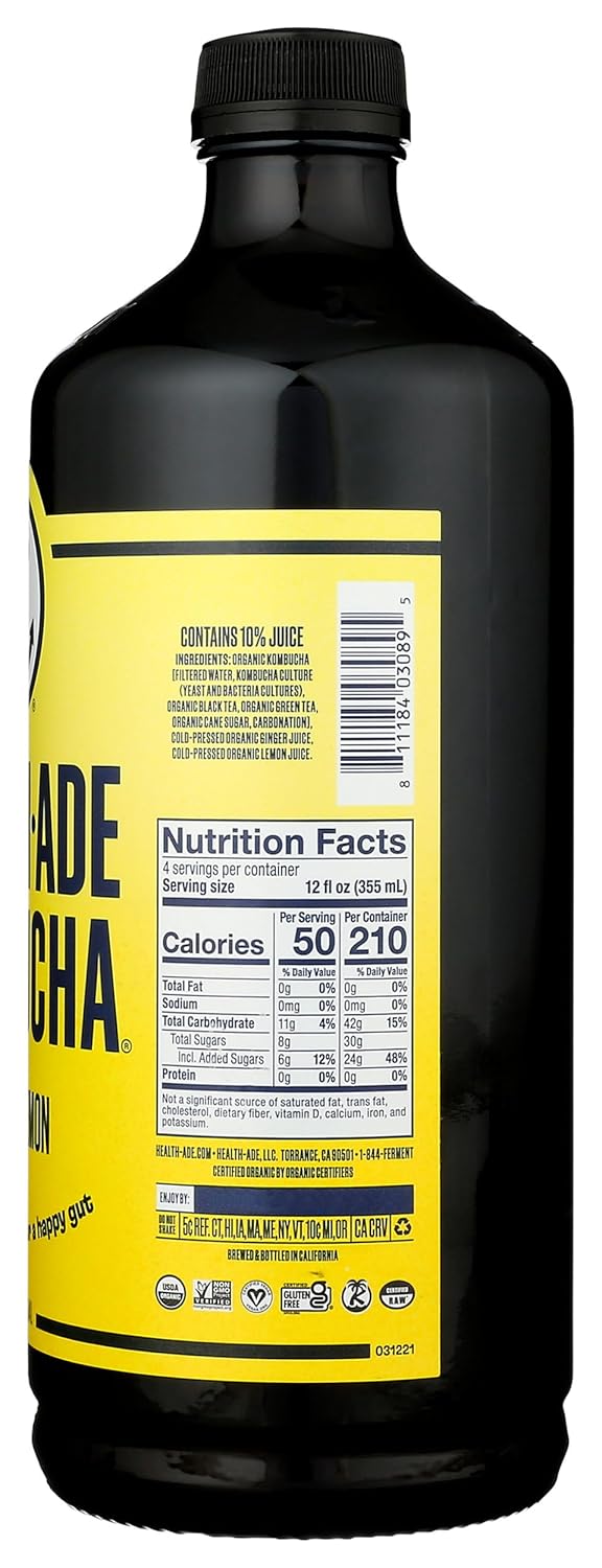 Ginger-Lemon Kombucha, 48 Fl oz T460433