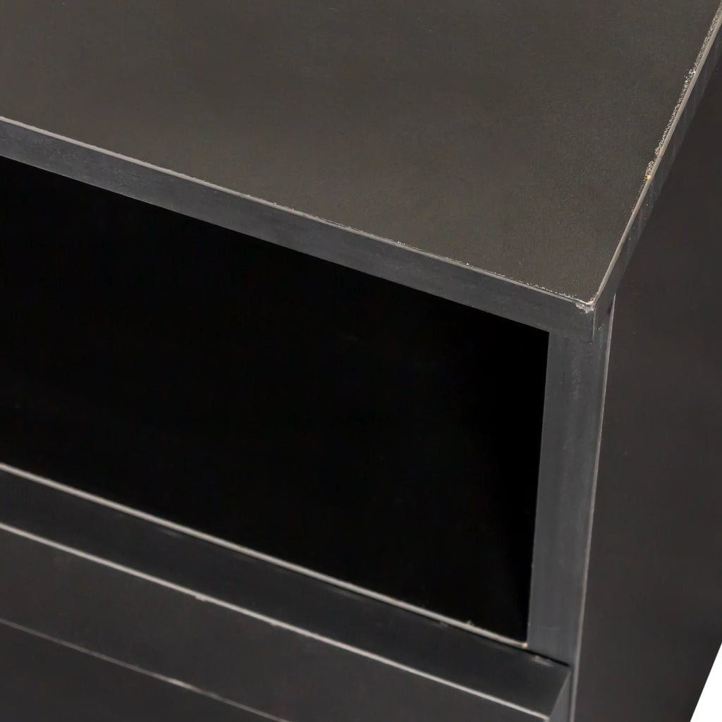 Black TV Stand with Storage W8132