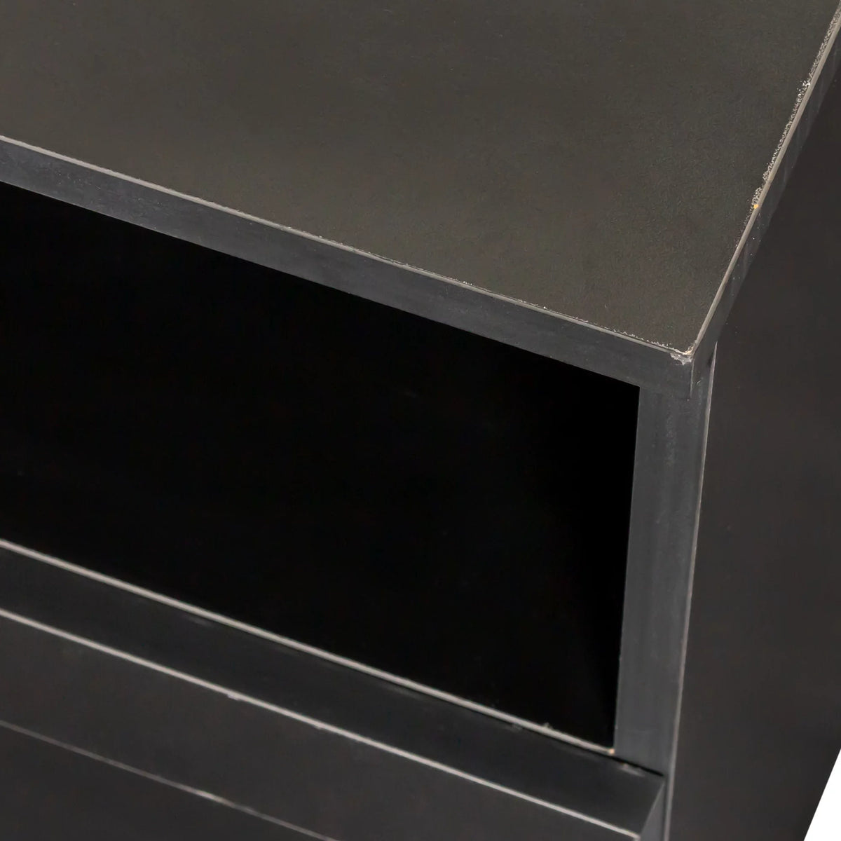 Black TV Stand with Storage W8132