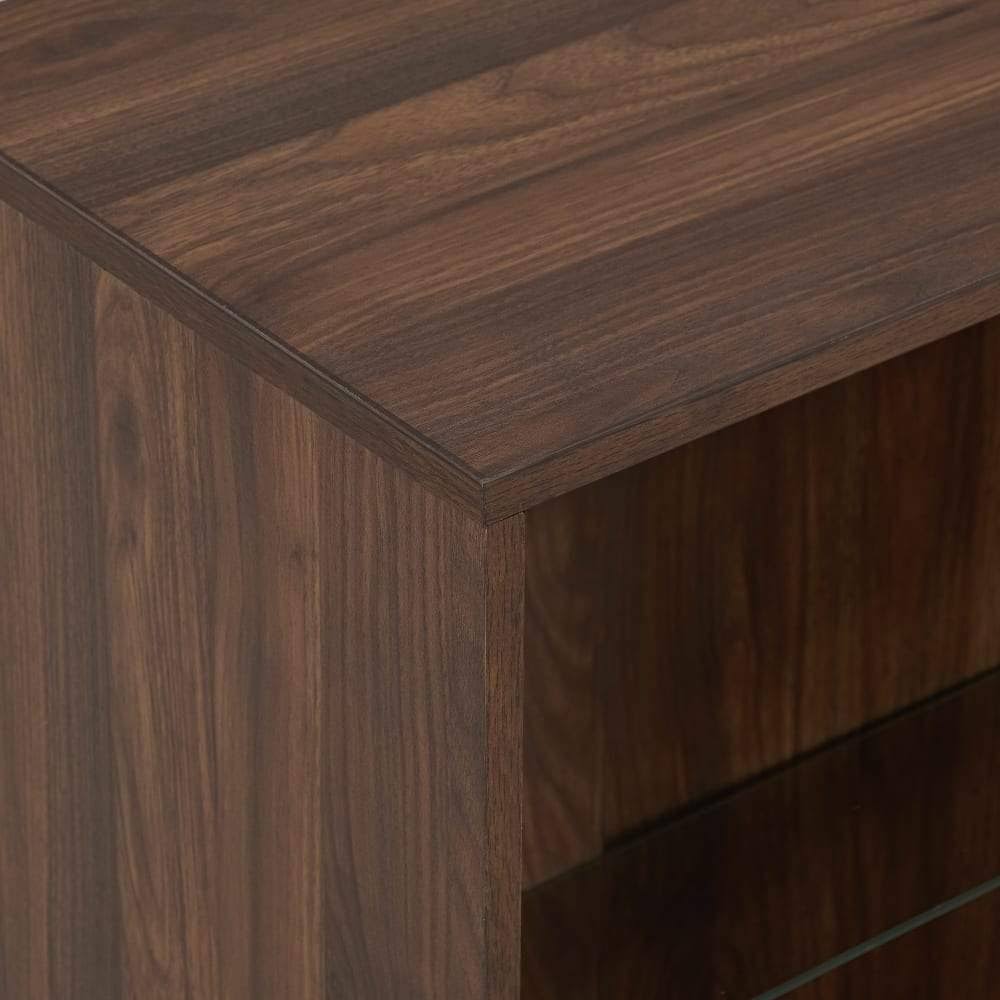 Slate Grey Mid Century Modern Bookcase V66156