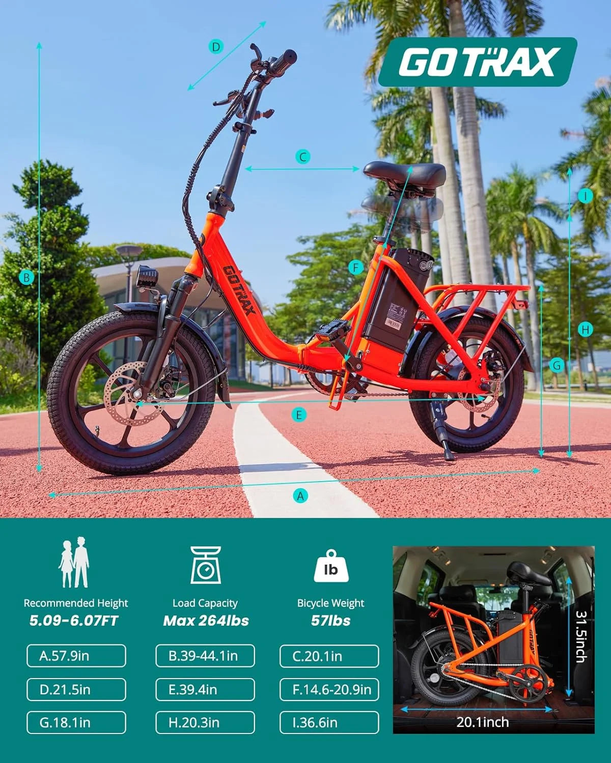 16" 350W Folding Electric Bike O1966