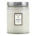 18oz Embossed Glass Jar Candle A9957