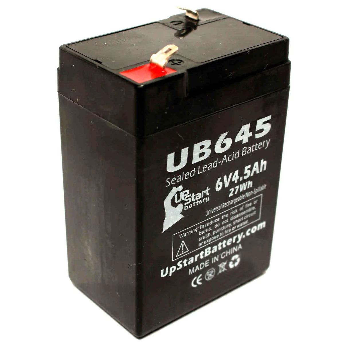 6V 4.5Ah Sealed Lead Acid Battery 3 Pack with Terminal Adapters P3283