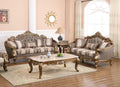 Bronze Shimmery Fabric Sofa Set 2Pcs L8536