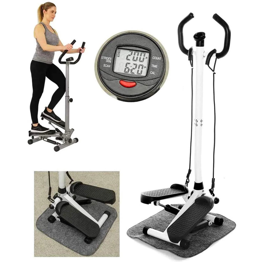Exercise Stair Stepper Machine with Handle and Resistance Bands F477