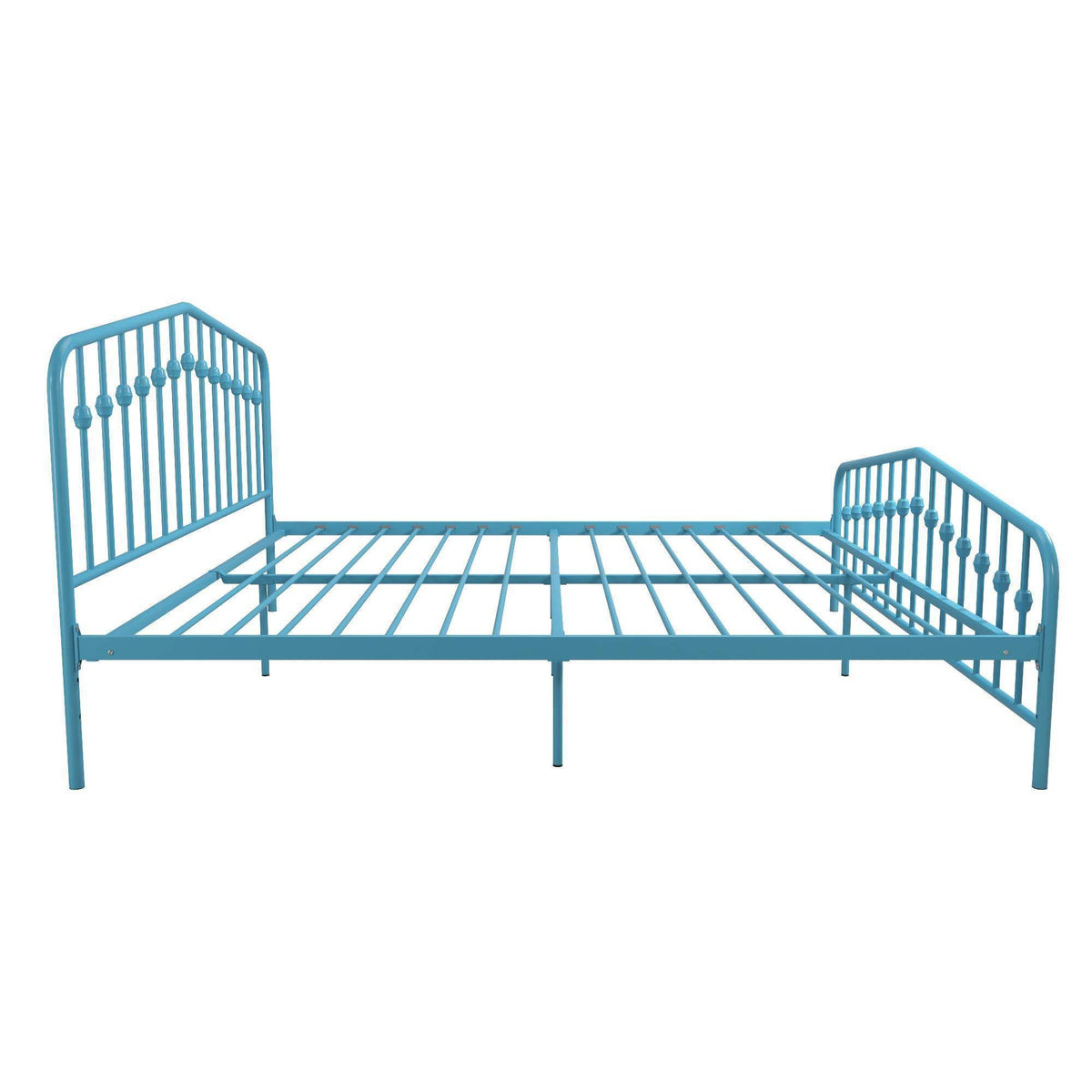 King Sea Blue Metal Bed E4951