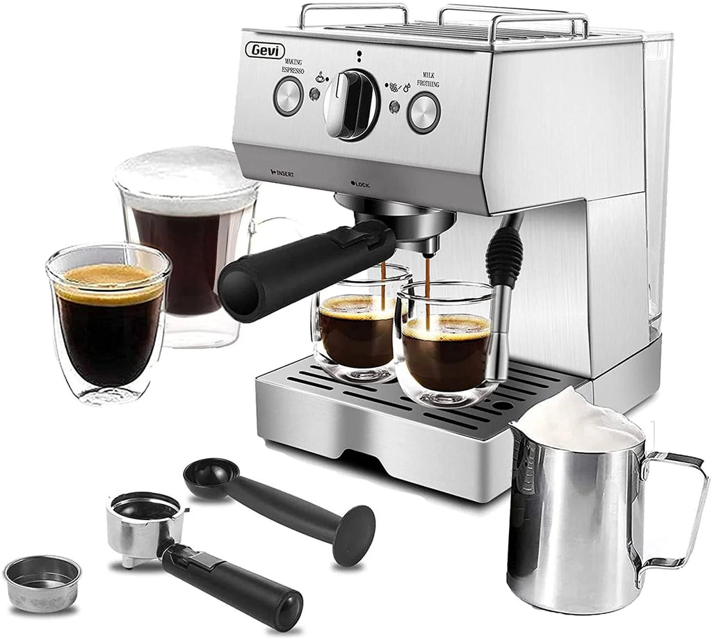 Silver Stainless Steel 15 Bar Espresso Machine G65968
