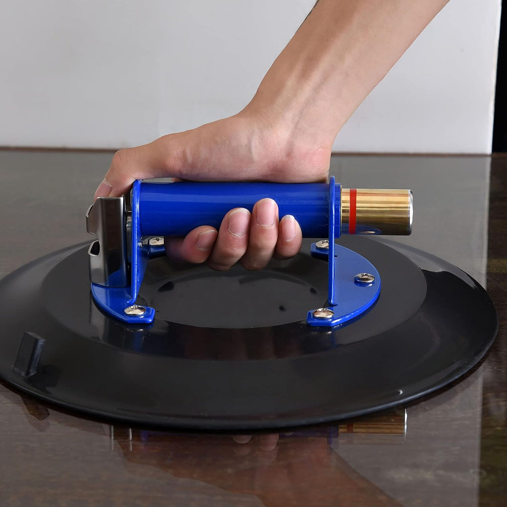 12 Super Strong Glass Suction Cup Vacuum Glass Lifter with Metal Handle and Brass Pump H802