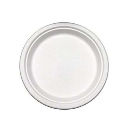 Compostable 9x22 Round Plate (Case of 500) Y41699