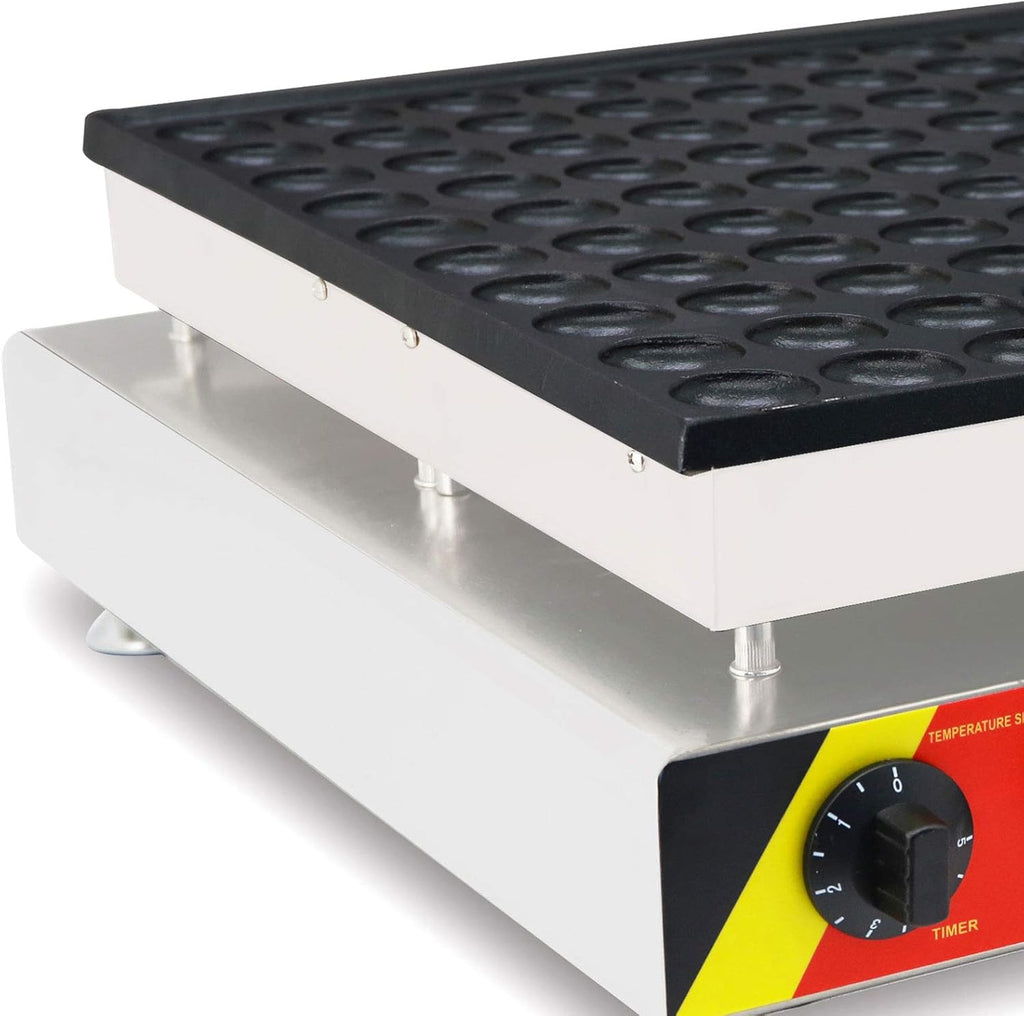 110V Commercial Muffin Machine, 100 Hole Nonstick Stainless Steel Pancake Maker M4518