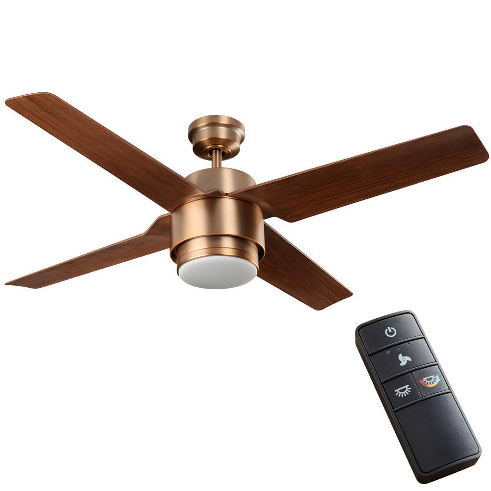 White Integrated LED Outdoor Ceiling Fan with Light Kit O94709