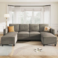 Velvet Sectional Sofa Couch Set with Chaise P951453