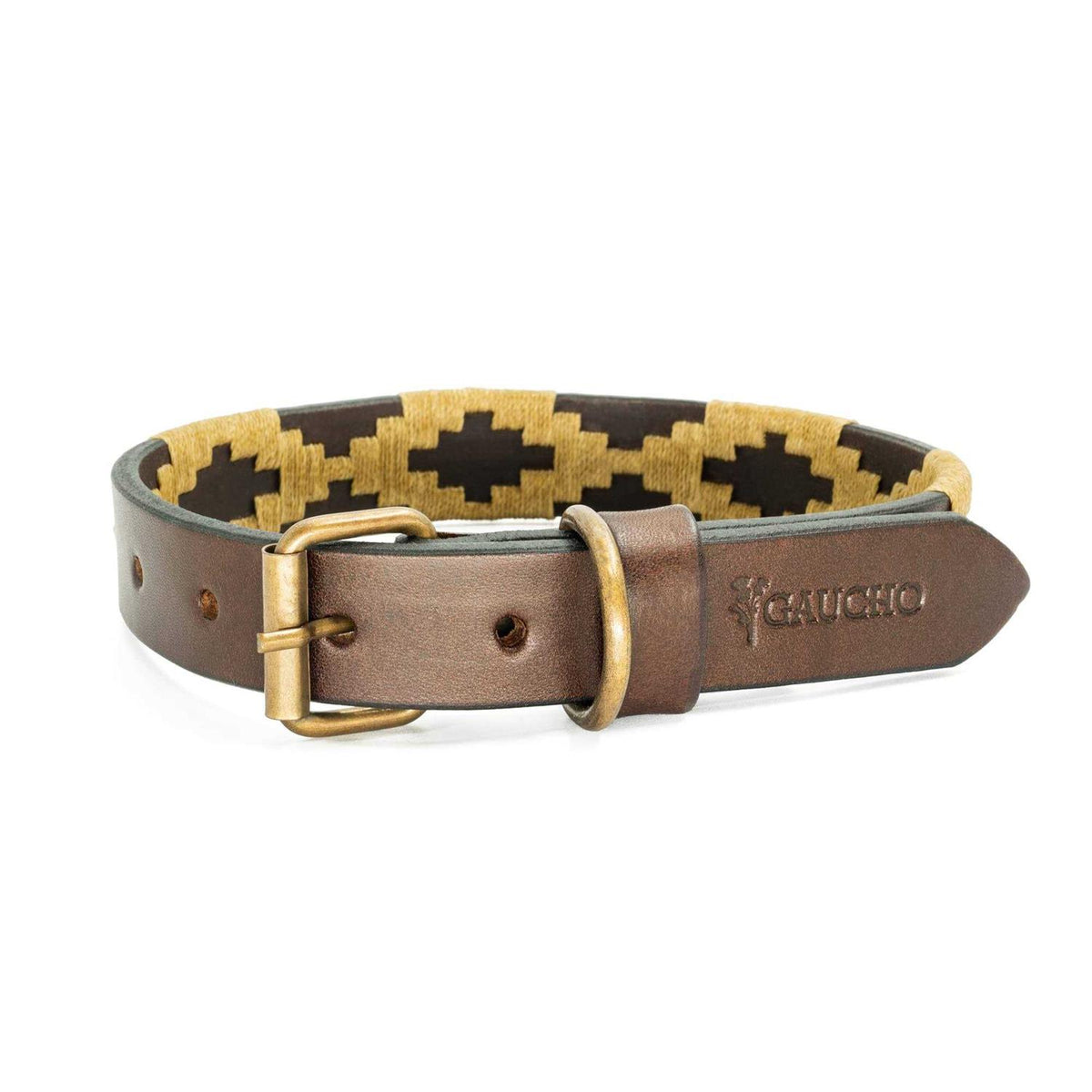 Polo Dog Collar Leather Hand-Stitched I240621