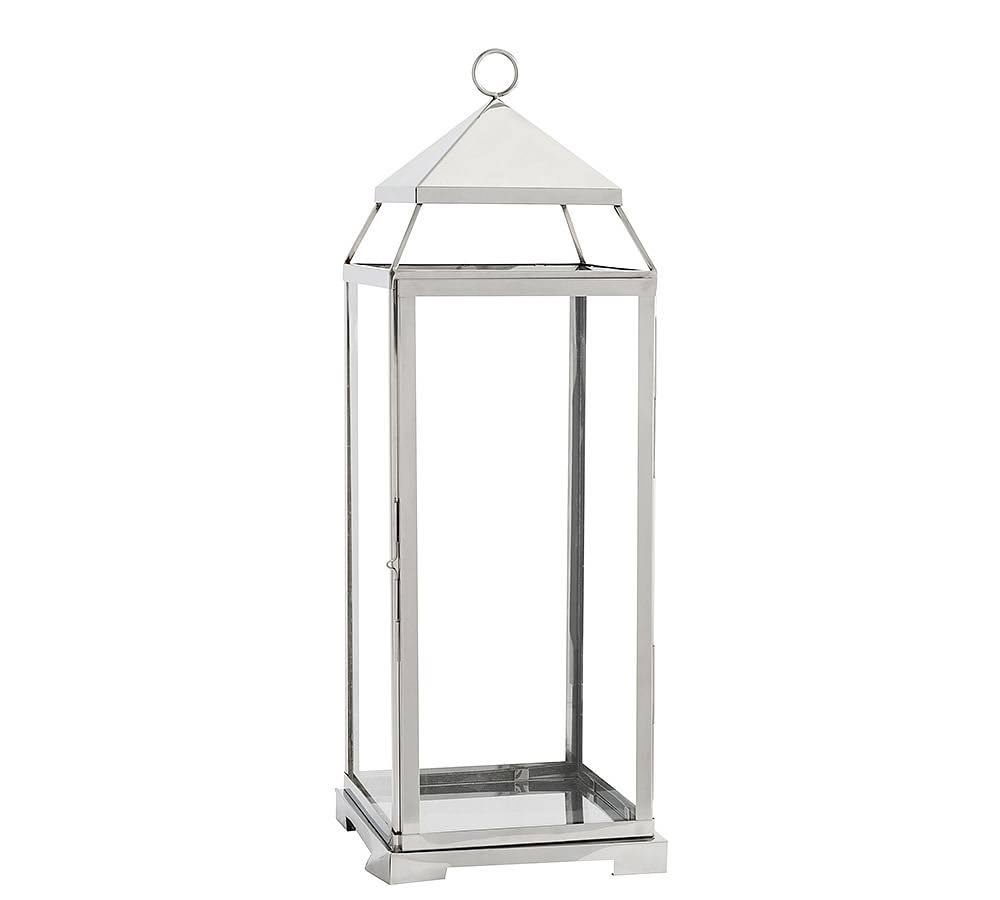 Silver Finish Large Lantern Z4482