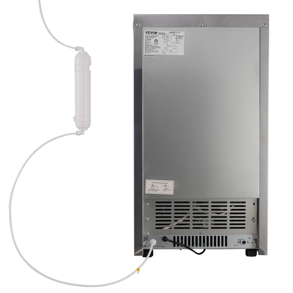 Commercial Ice Maker 120LBS/24H 29LBS Storage U6143