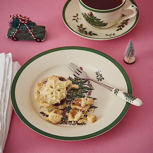 Set of 6 Stainless Steel Teaspoons with Porcelain Handles F21275