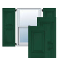 18 in. x 48 in. Exterior Real Wood Raised Panel Shutters Pair O388923