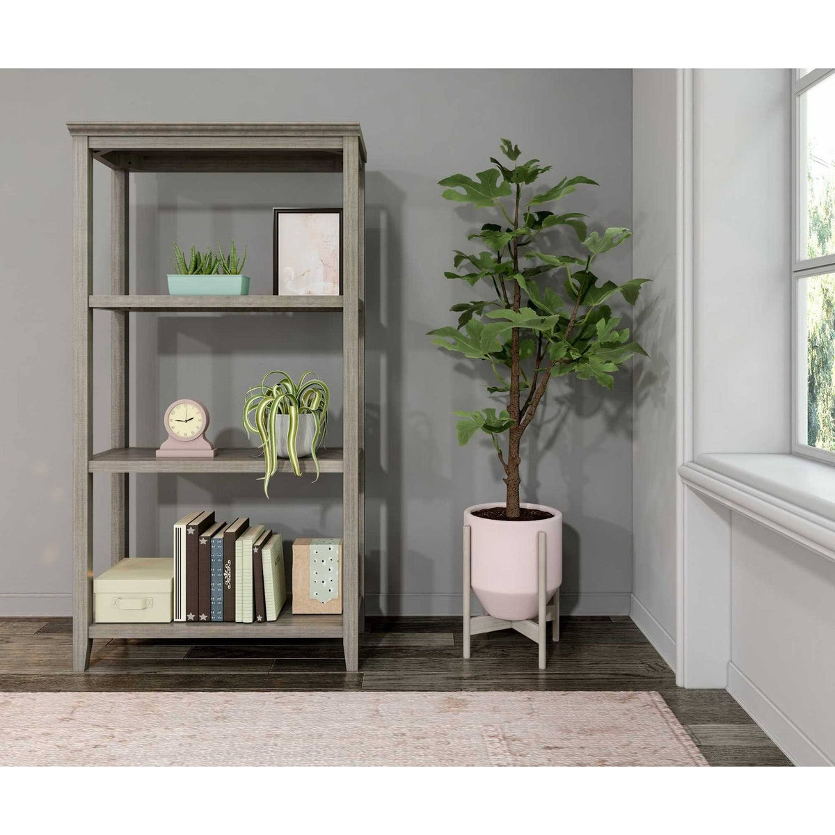 60x22 Bookcase with 2 Shelves B569