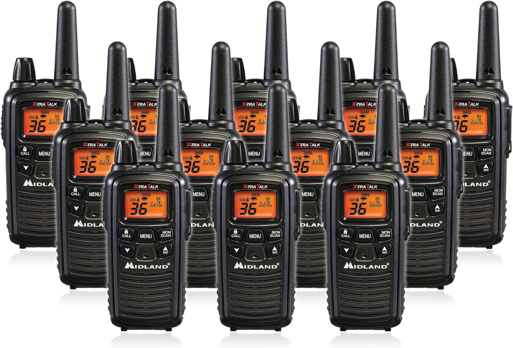 36 Channel FRS Two-Way Radio Black Pack of 12 J8174