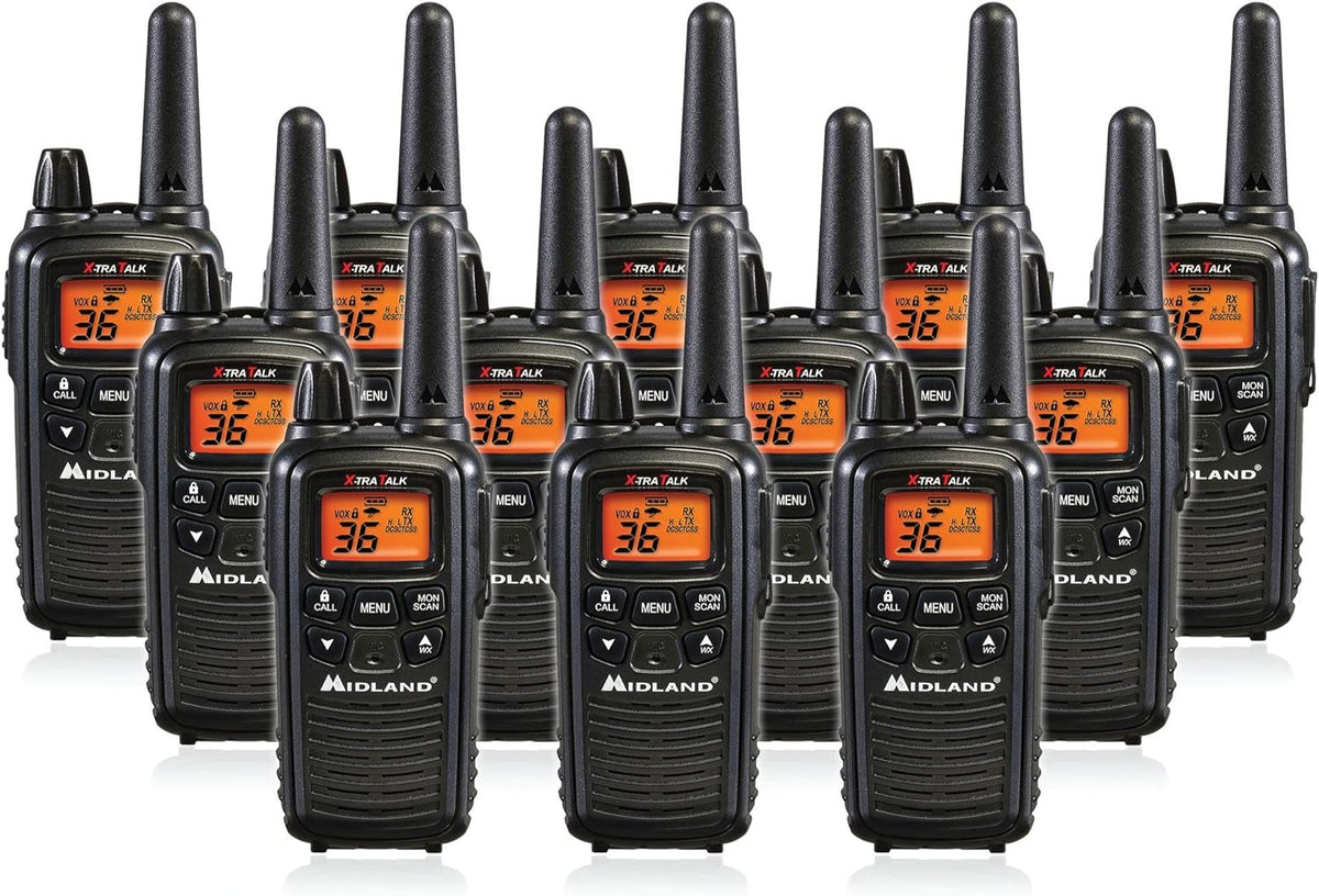 36 Channel FRS Two-Way Radio Black Pack of 12 J8174