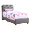 Twin Bed Light Grey B7617