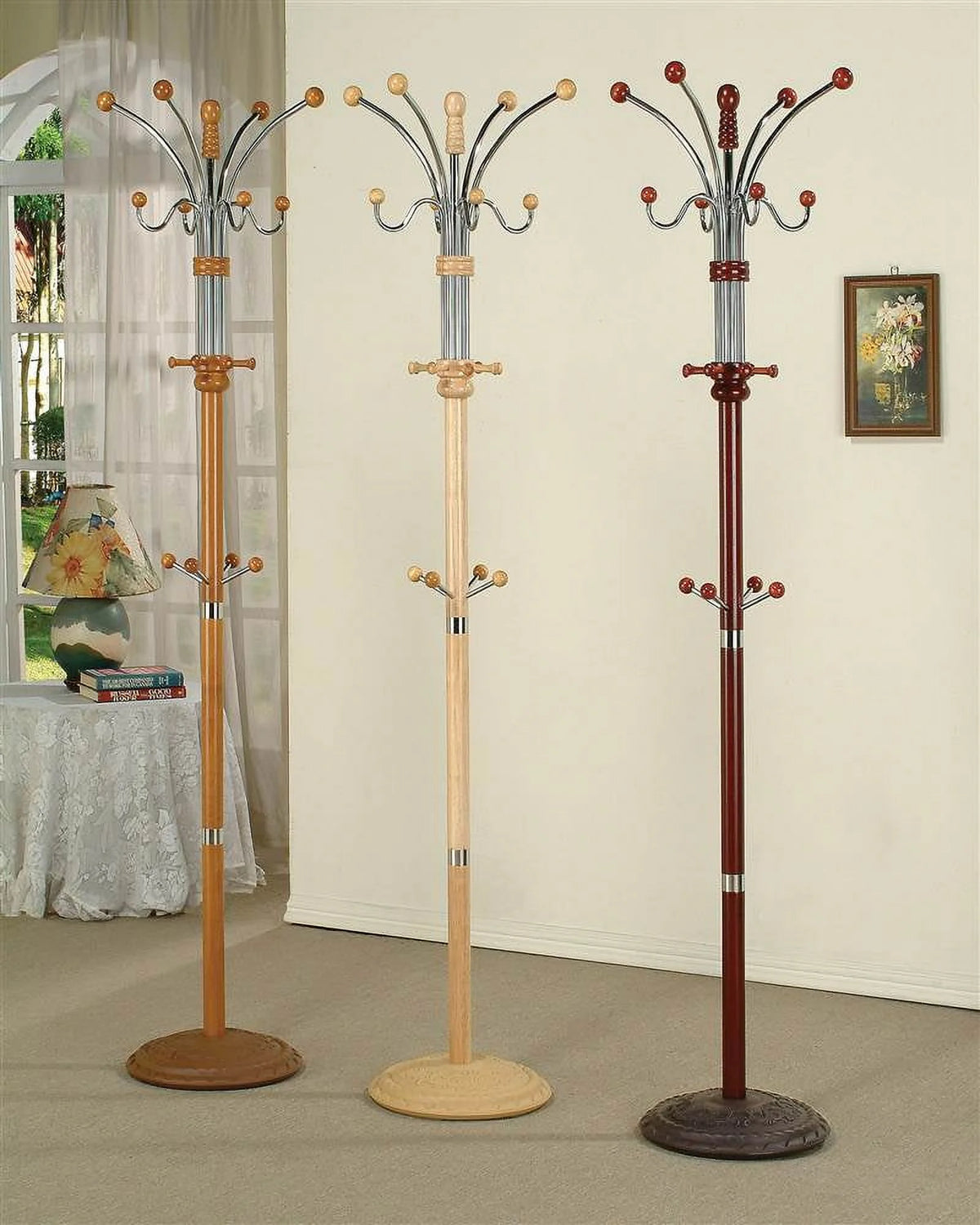 Wood Coat Rack O38625