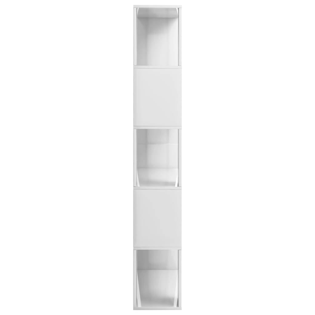 High Gloss Black Book Cabinet Room Divider Chipboard L243961