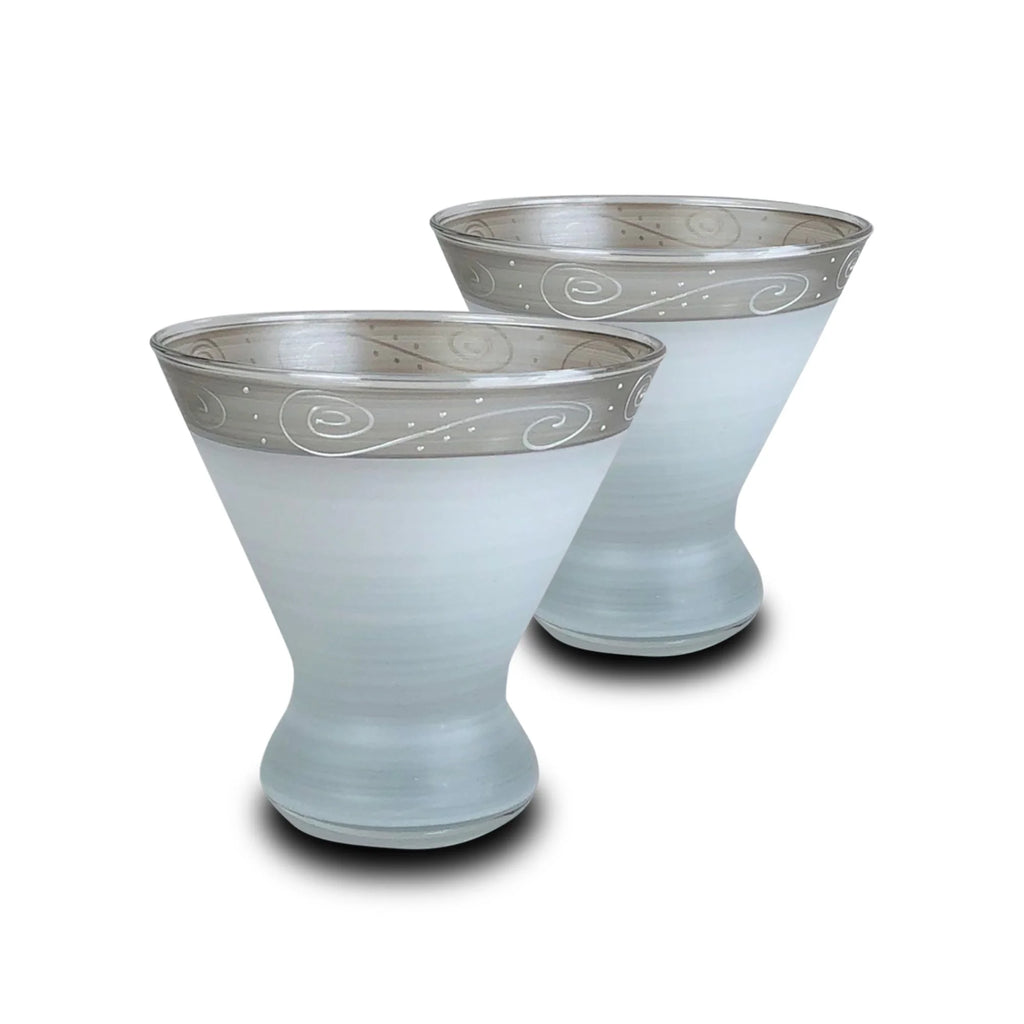 Set of 2 Hand Painted Wine Glasses B446793
