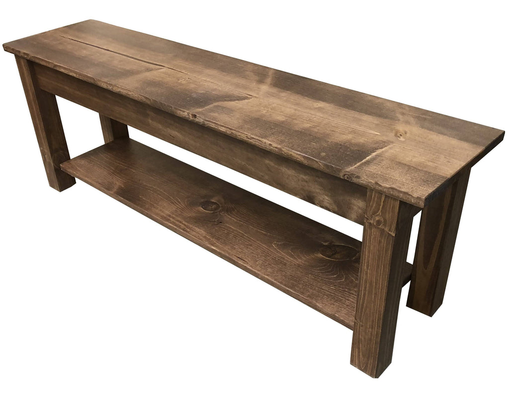 Bench with Shelf 72 Inches Z6375