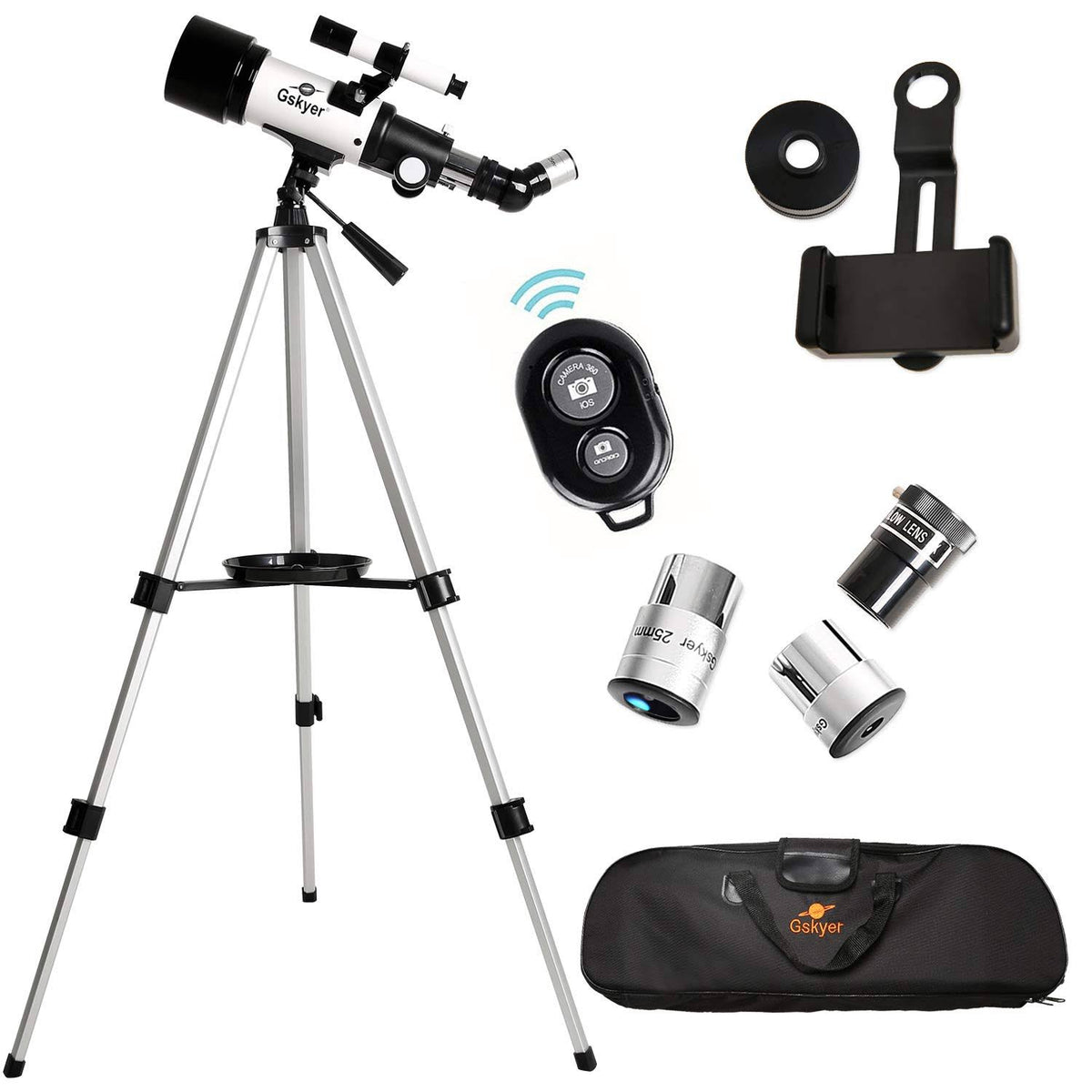 70mm Aperture 400mm AZ Mount Refractor Telescope Z585648
