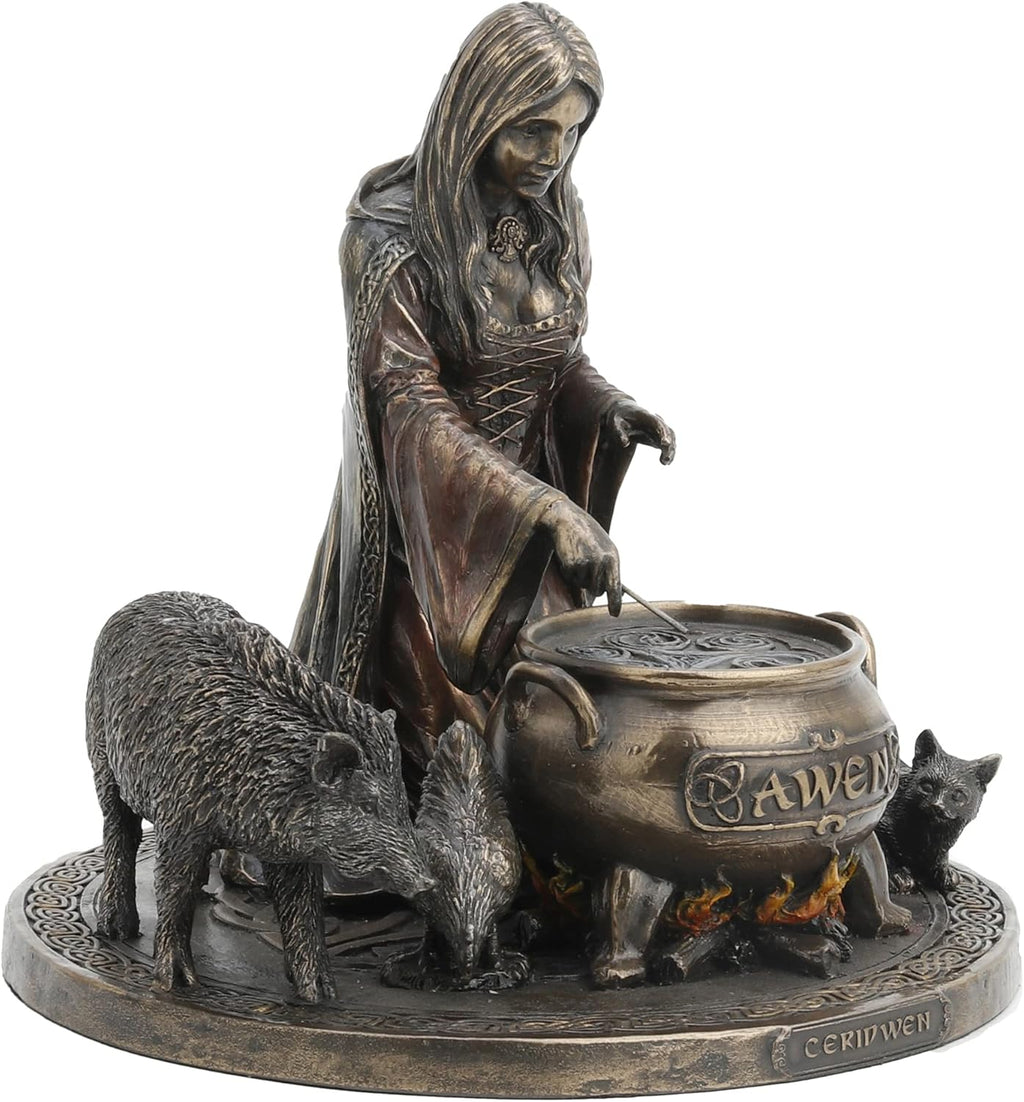 6.25 Tall Cold Cast Resin Antique Bronze Finish Statue Figurine Z28247