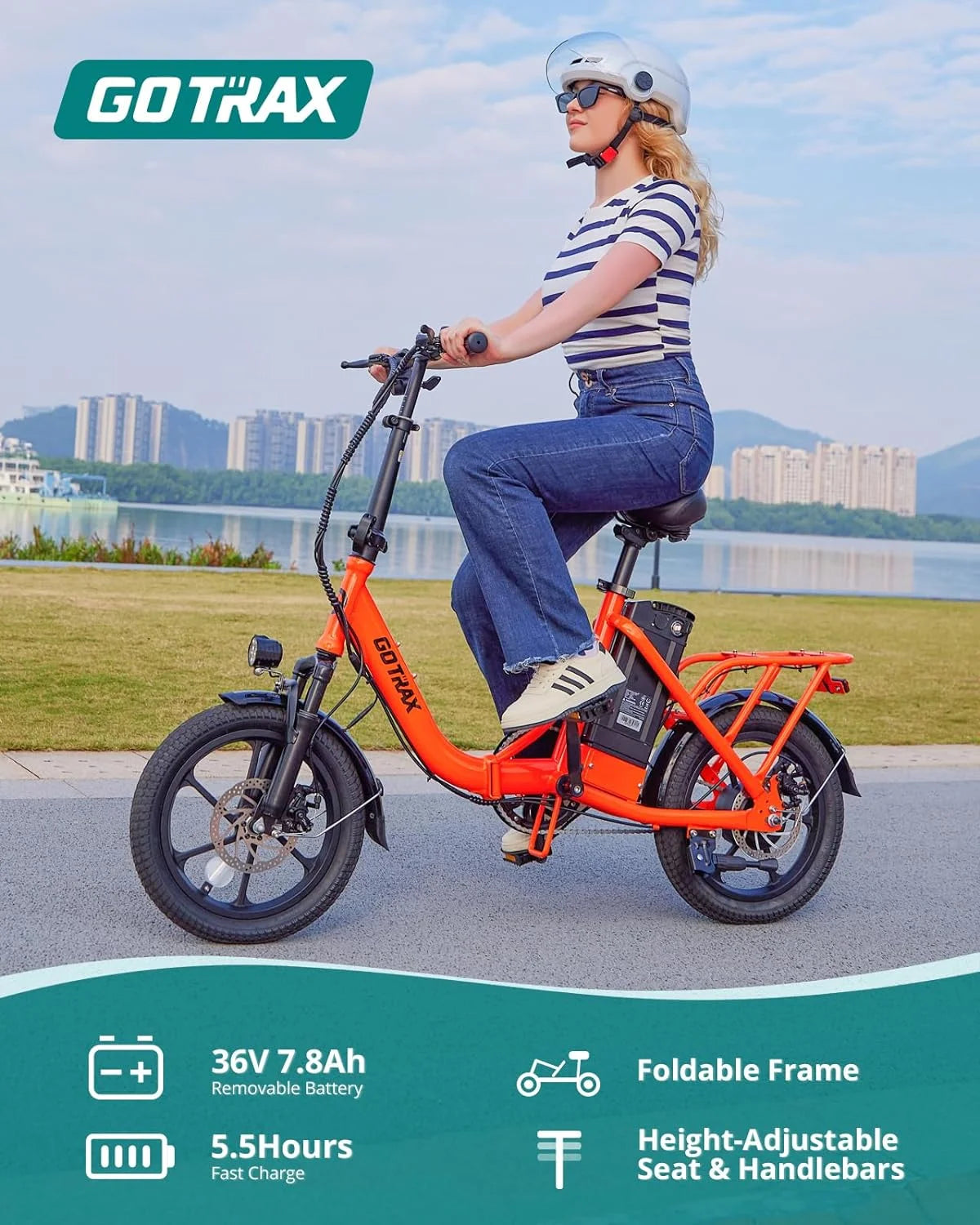 16" 350W Folding Electric Bike O1966