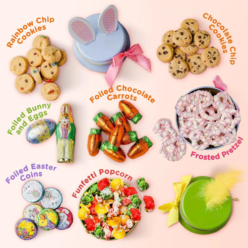 2 Count Easter Candy Bunny and Chick Tins W69702