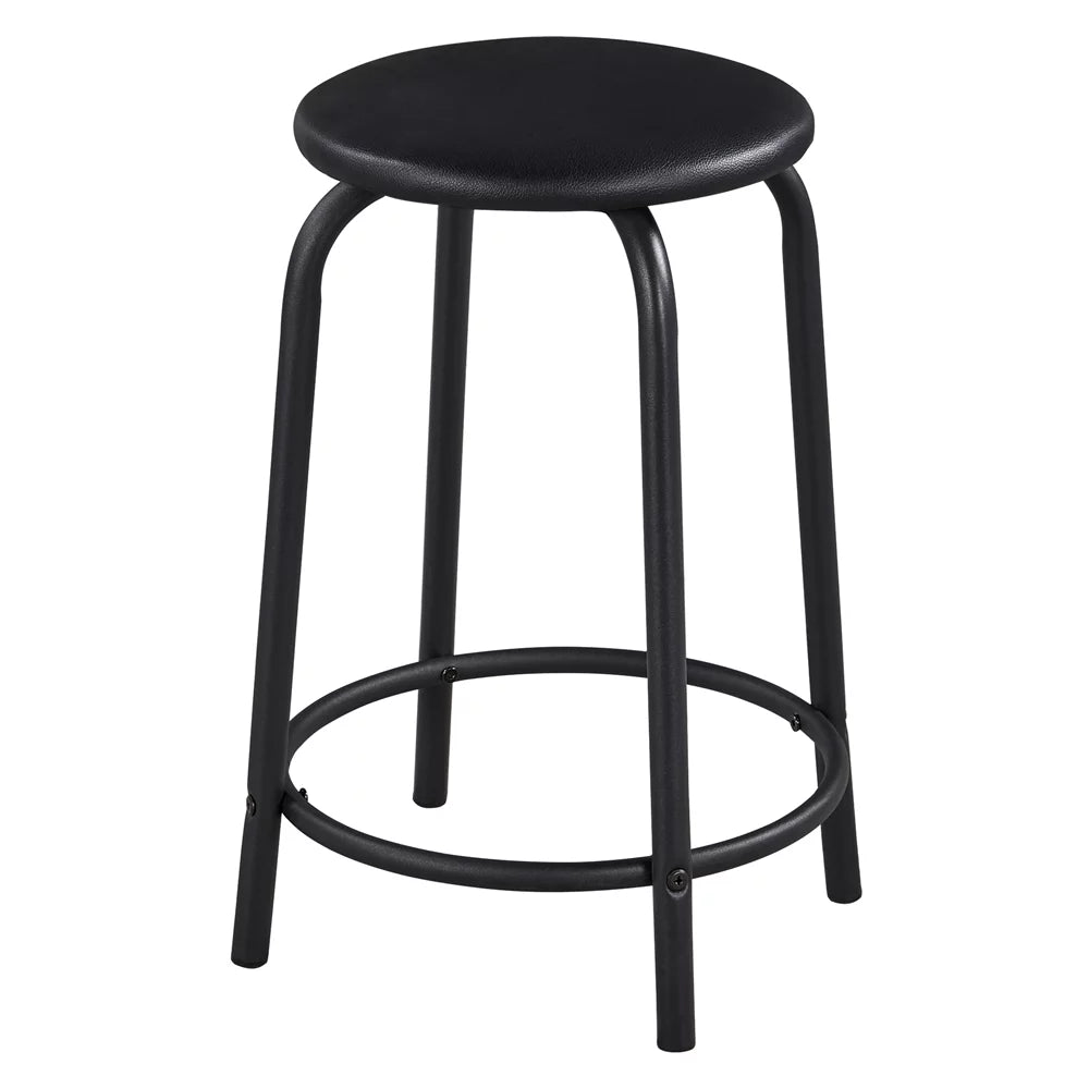 Black Adjustable Drafting Table with Storage Drawers and Stool N9808